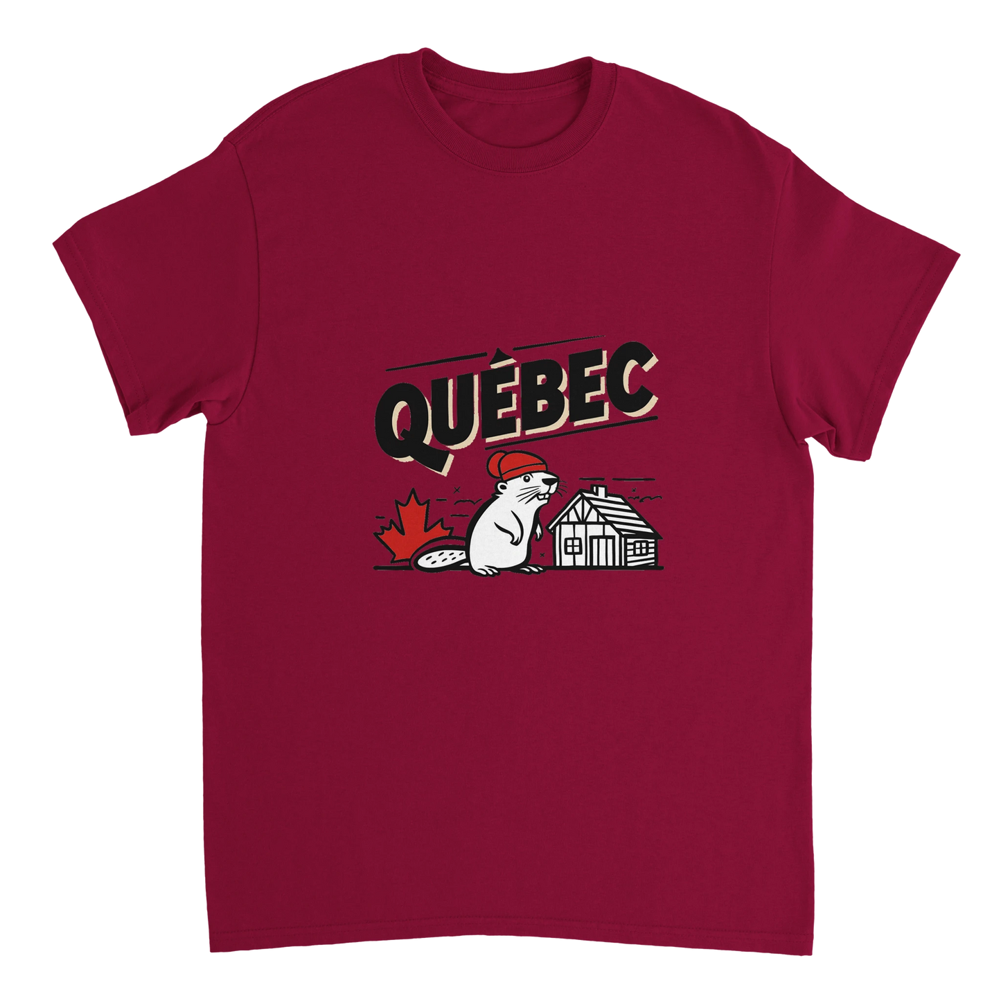cardinal red Quebec Canada Unisex Travel T-Shirt perfect for travelers and gift seekers