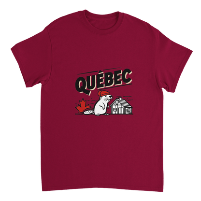 cardinal red Quebec Canada Unisex Travel T-Shirt perfect for travelers and gift seekers