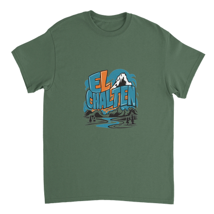 military green El Chaltén Argentina Unisex Travel T-Shirt perfect for travelers and gift seekers