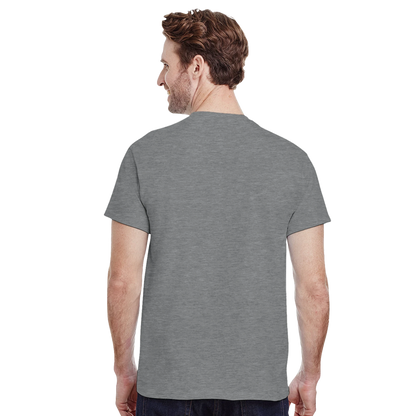 Santorini Greece Unisex Travel T-Shirt featuring a man from the back perfect for travelers and gift seekers