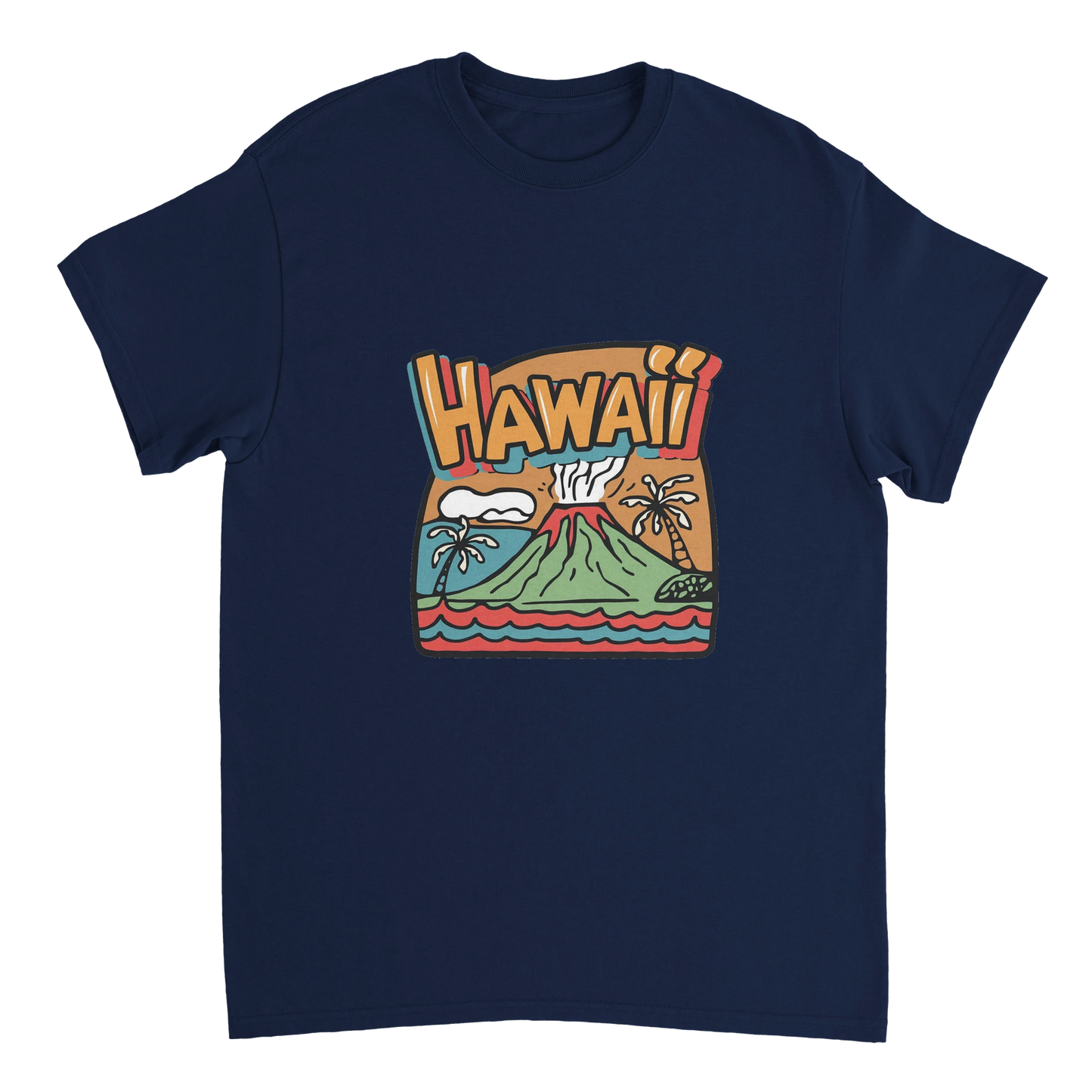 navy Hawaii Unisex Travel T-Shirt perfect for travelers and gift seekers