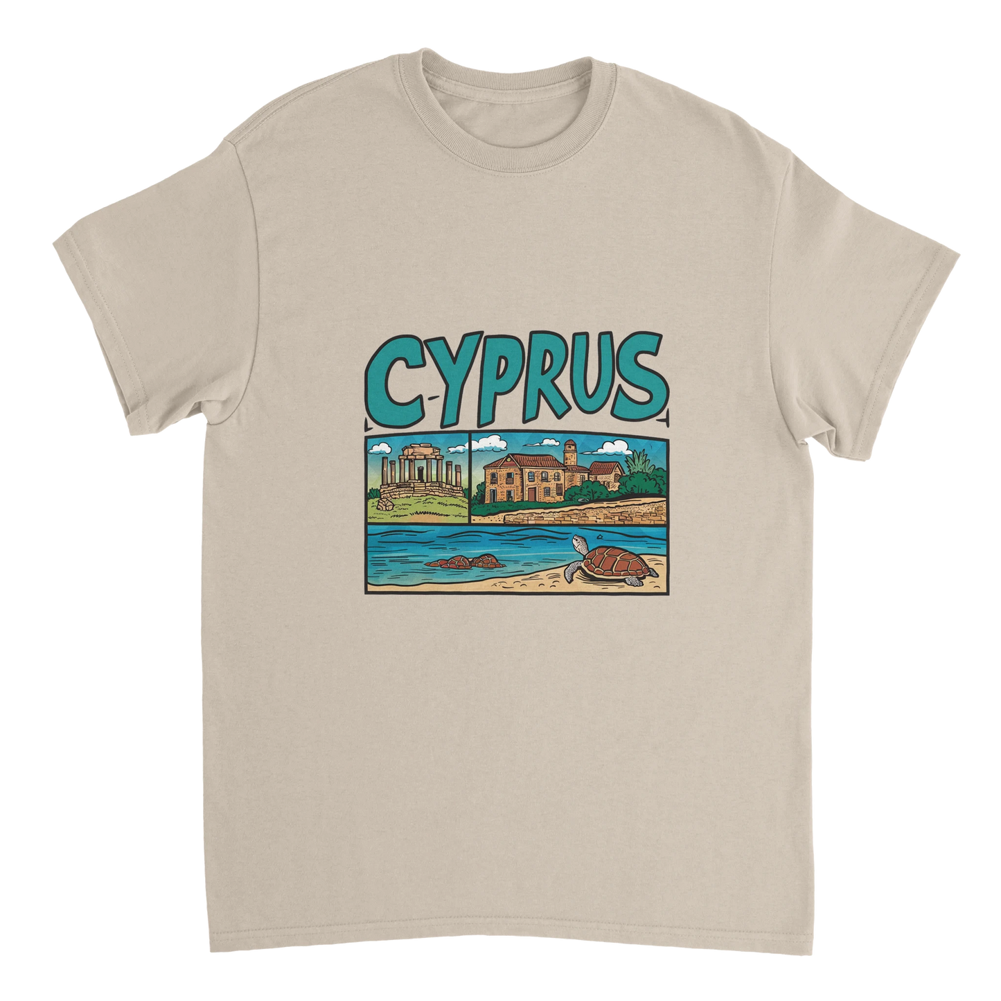 Cyprus Unisex Travel T-Shirt perfect for travelers and gift seekers