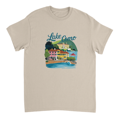 Lake Como Italy Unisex Travel T-Shirt perfect for travelers and gift seekers