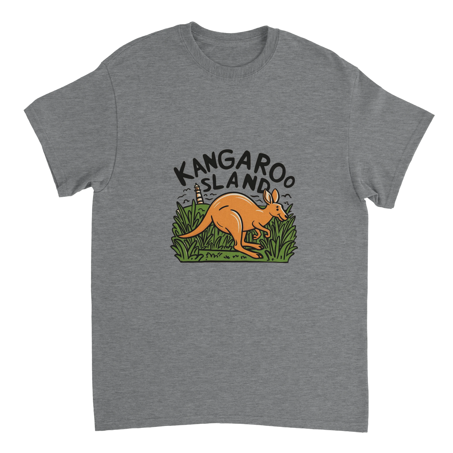 sport grey Kangaroo Island Australia Unisex Travel T-Shirt perfect for travelers and gift seekers