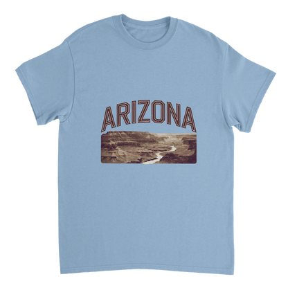 light blue Arizona USA Unisex Travel T-Shirt perfect for travelers and gift seekers