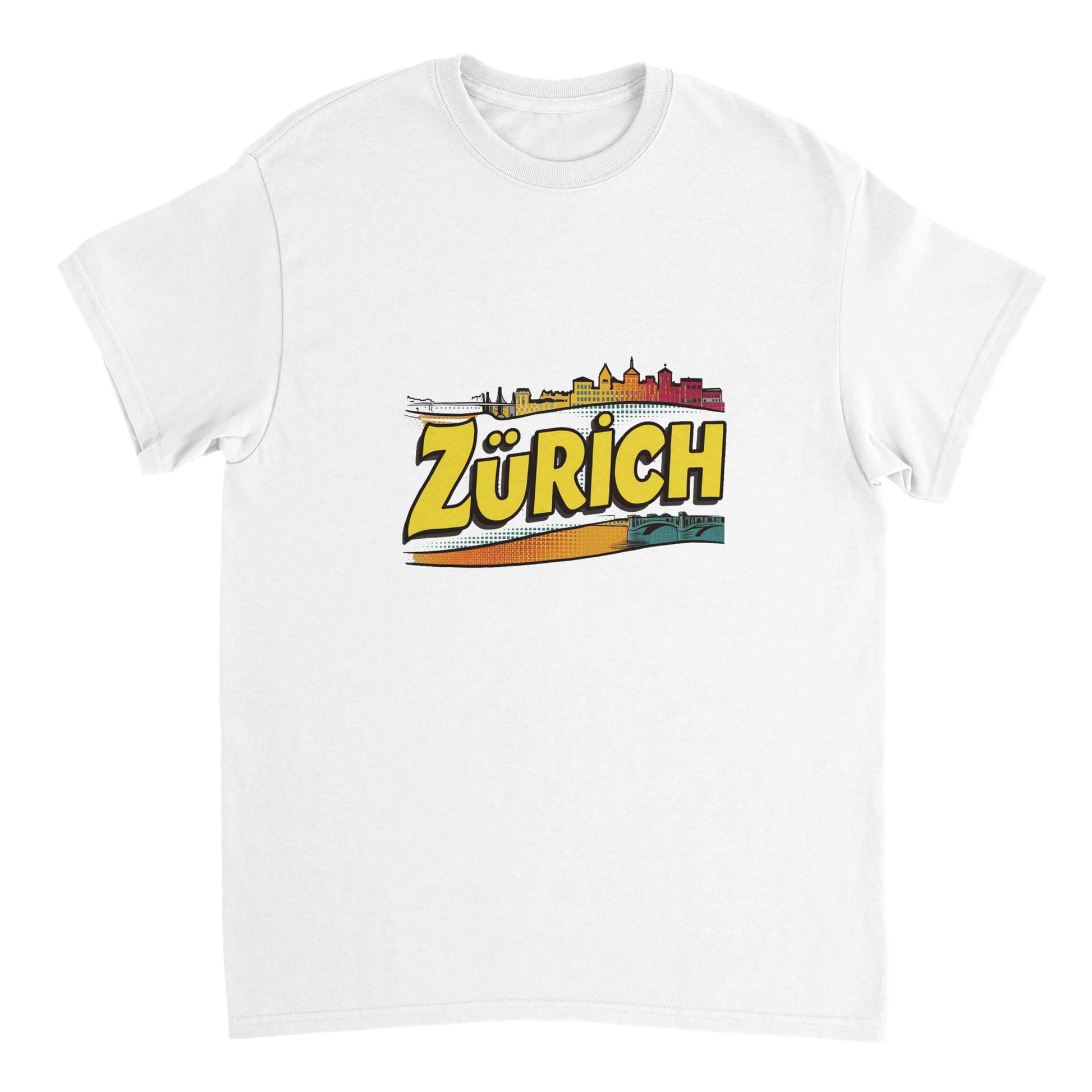 white Zurich Switzerland Unisex Travel T-Shirt perfect for travelers and gift seekers