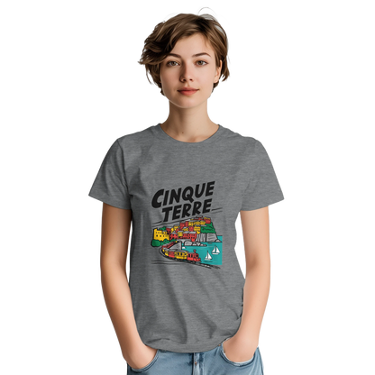 Cinque Terre Italy Unisex Travel T-Shirt perfect for travelers and gift seekers