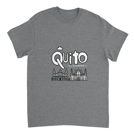 sport grey Quito Ecuador Unisex Travel T-Shirt perfect for travelers and gift seekers