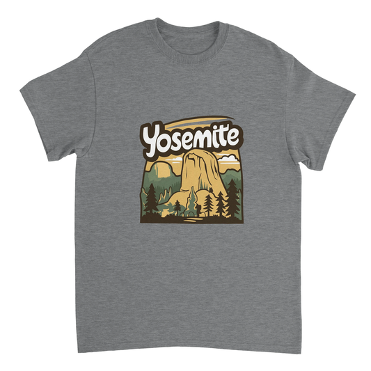 sport grey Yosemite USA Unisex Travel T-Shirt perfect for travelers and gift seekers